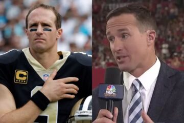 drew brees makes his nbc debut, internet amazed by his new hair